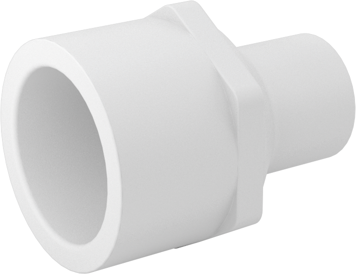 Su için Standart Cidarlı PVC Boru Bağlantı Parçası, Redüksiyon Adaptörü, 3/4 Soket Dişi x 1/4 NPT Dişi