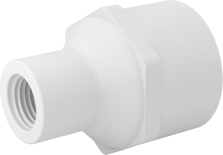 Su için Standart Cidarlı PVC Boru Bağlantı Parçası, Redüksiyon Adaptörü, 3/4 Soket Dişi x 1/4 NPT Dişi