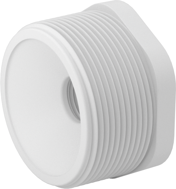 Su için Standart Cidarlı PVC Boru Bağlantı Parçası, Burç Redüksiyon Adaptörü, 2 NPT Erkek x 1/2 NPT Dişi