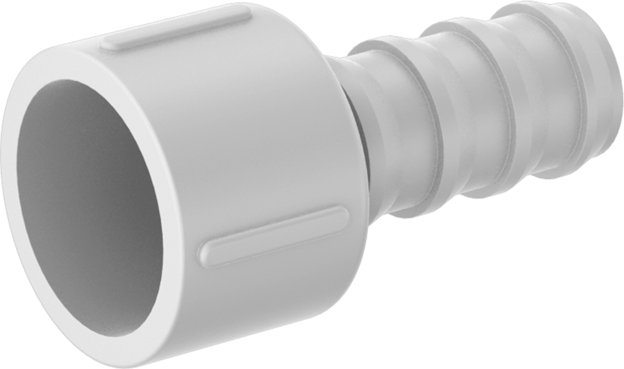 Cement Socket Female × Clamp-On Barbed Male