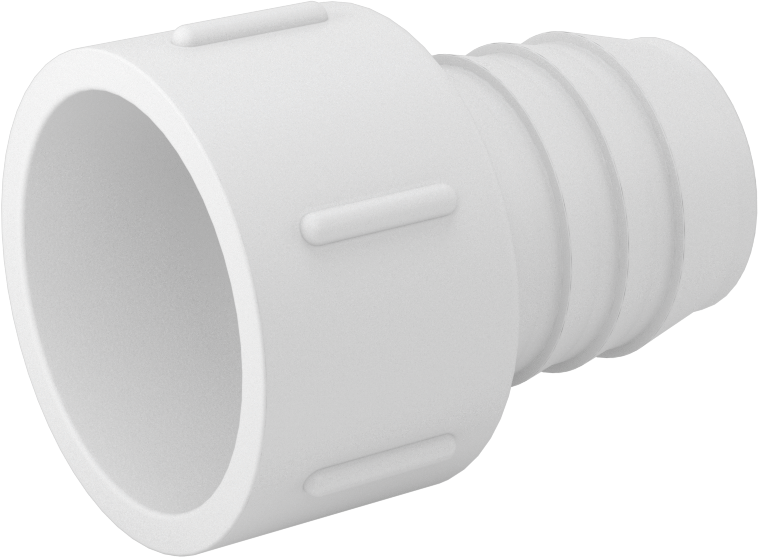 Su için Standart Cidarlı PVC Boru Bağlantı Parçası, Adaptör, 1-1/4 Soket Dişi x 1-1/4 Dikenli Erkek
