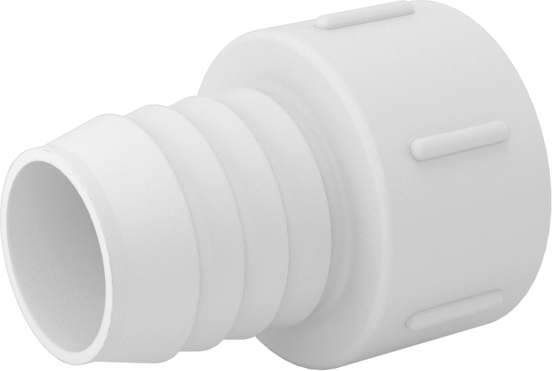 Su için Standart Cidarlı PVC Boru Bağlantı Parçası, Adaptör, 1-1/4 Soket Dişi x 1-1/4 Dikenli Erkek