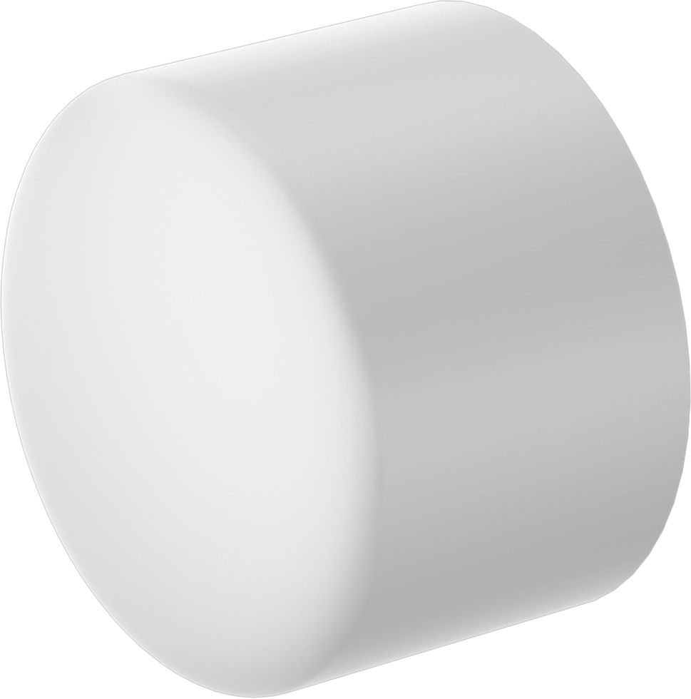 Su için Standart Cidarlı PVC Boru Bağlantı Parçası, Kapak, Beyaz, 1-1/2 Boru Boyutu Soket Bağlantılı Dişi