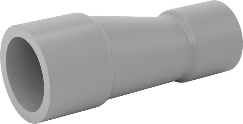 Su için Kalın Cidarlı PVC Plastik Boru Bağlantı Parçası, Ofset Redüktör, 3/4 Dişi Soket x 1/2 Dişi Soket