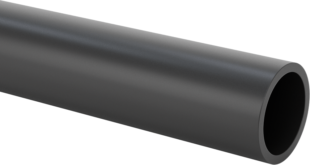 Su için Yarı Esnek Plastik Boru, 5 Fit Uzunluk, 1-1/4 Boru Boyutu