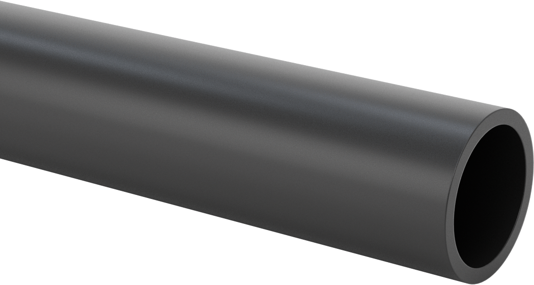 Su için Yarı Esnek Plastik Boru, 5 Fit Uzunluk, 1-1/2 Boru Boyutu