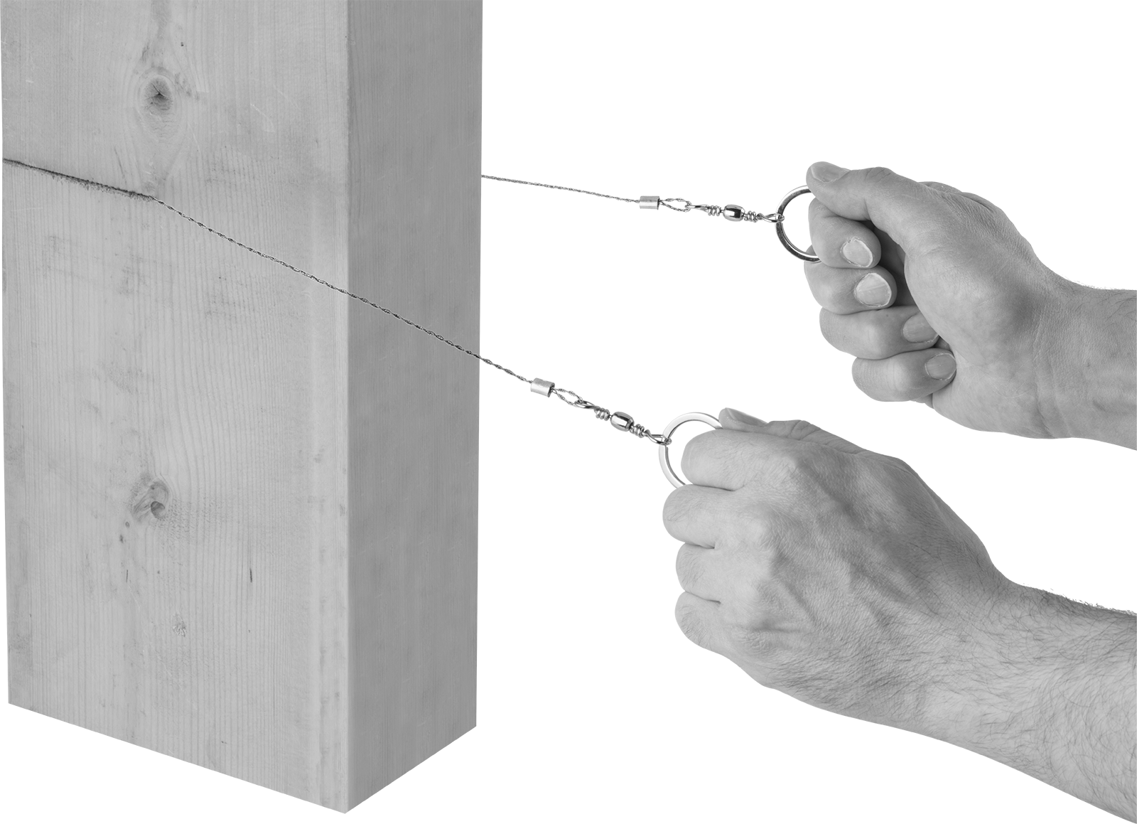 Ahşap için Kablo Testere, Paslanmaz Çelik Saplı, 29" Toplam Uzunluk, 22" Uzun Kablo