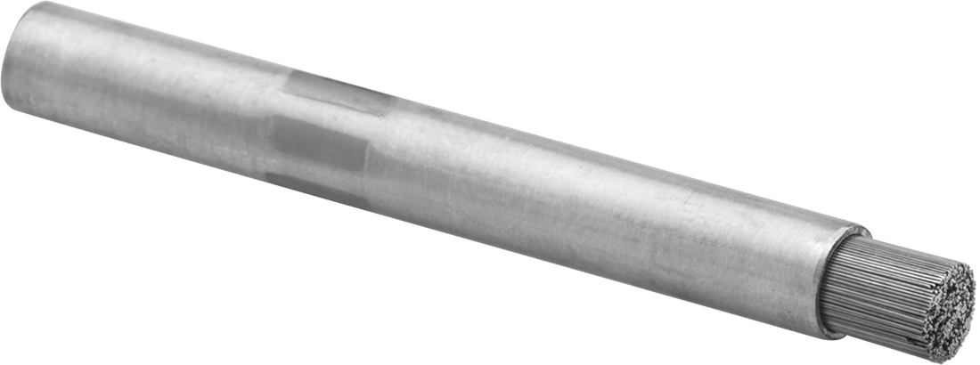 Kapalı Uçlu Delikler için Boru Fırçası, 3/8" Çelik Kıllı Şaft Çapı