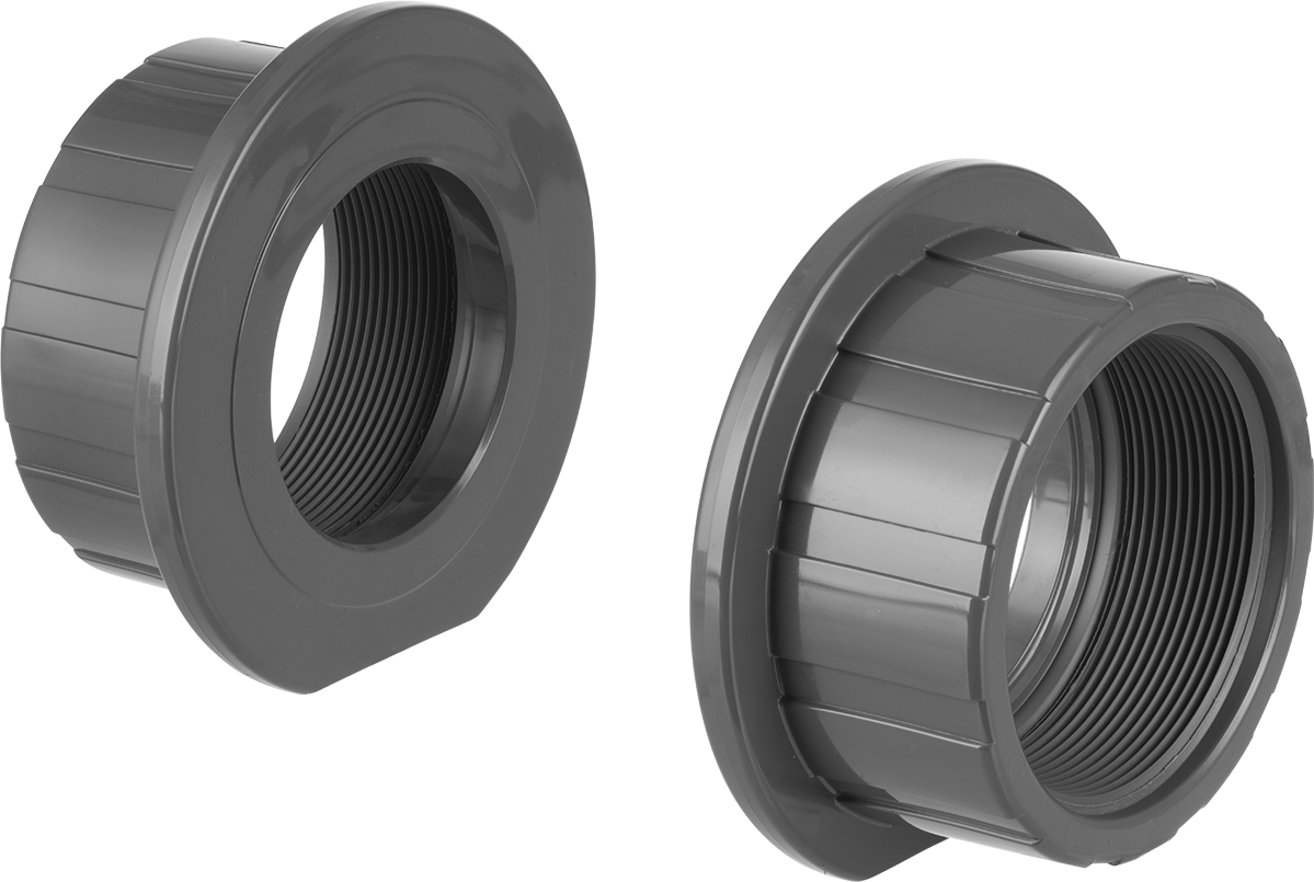 4 NPT Vana için 8-9/16" PVC Dış Çaplı Rakor Bağlantı Parçaları