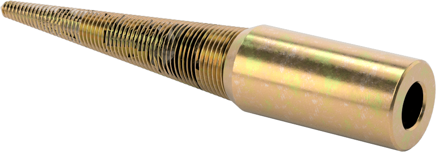 Konik Parlatma Tekerleği Mili, 3/8“ Çap Sağ Taraf Şaft ve 5/8” Maksimum Mil Deliği için