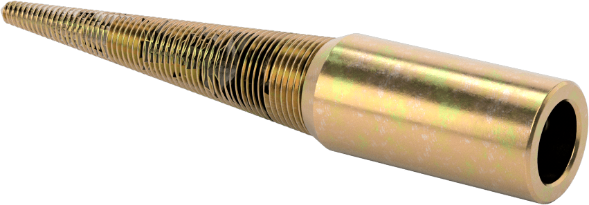 Konik Parlatma Tekerleği Mili, 1/2“ Çaplı Sağ Taraf Mil ve 5/8” Maksimum Mil Deliği için