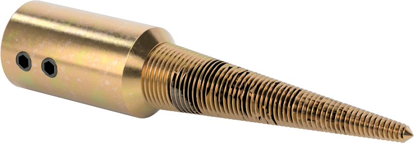 Konik Parlatma Tekerleği Mili, 5/8“ Çap Sağ Taraf Mil ve 5/8” Maksimum Mil Deliği için
