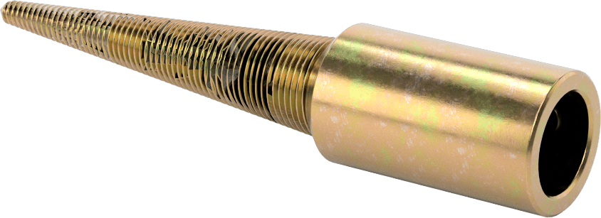 Konik Parlatma Tekerleği Mili, 5/8“ Çap Sağ Taraf Mil ve 5/8” Maksimum Mil Deliği için