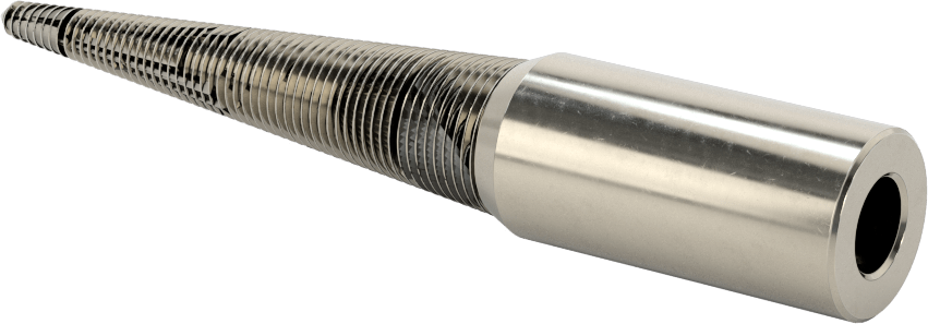 Konik Parlatma Tekerleği Mili, 3/8“ Çaplı Sol Taraf Mil ve 5/8” Maksimum Mil Deliği için