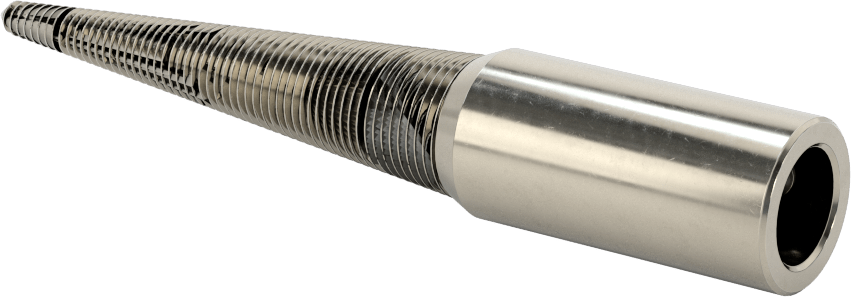 Konik Parlatma Tekerleği Mili, 1/2“ Çaplı Sol Taraf Şaft ve 5/8” Maksimum Mil Deliği için