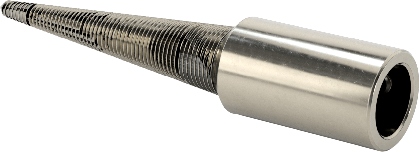 Konik Parlatma Tekerleği Mili, 5/8“ Çaplı Sol Taraf Mil ve 5/8” Maksimum Mil Deliği için