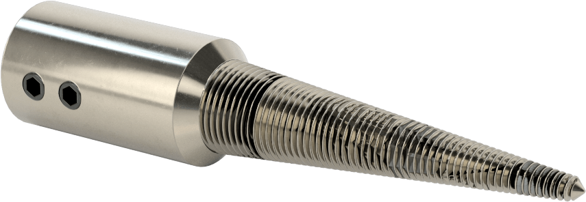 Konik Parlatma Tekerleği Mili, 5/8“ Çaplı Sol Taraf Mil ve 5/8” Maksimum Mil Deliği için