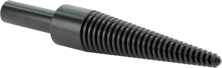 Konik Parlatma Tekerleği Mili, 1/4" Çaplı Şaft ile, 2-1/2" Toplam Uzunluk