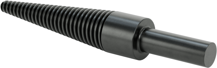 Konik Parlatma Tekerleği Mili, 1/4" Çaplı Şaft ile, 2-1/2" Toplam Uzunluk