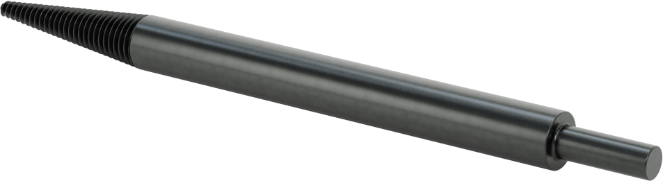 Konik Parlatma Tekerleği Mili, 1/4" Çaplı Şaft ile, 6" Toplam Uzunluk