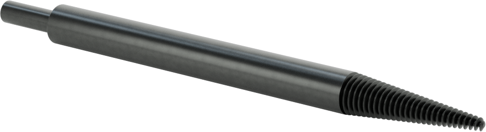 Konik Parlatma Tekerleği Mili, 1/4" Çaplı Şaft ile, 6" Toplam Uzunluk