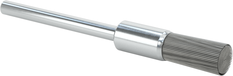 Saplı Fırça, Dar Alanlar için, 1/4" Çap ve Çelik Kıllar