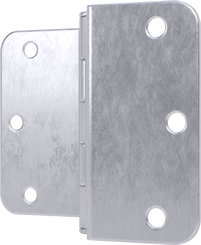 Delikli Ekstra Geniş Gömme Montajlı Menteşe, Nikel Kaplamalı Düşük Karbonlu Çelik, 3-1/2“ Yükseklik x 1-5/8” Genişlik Yaprak