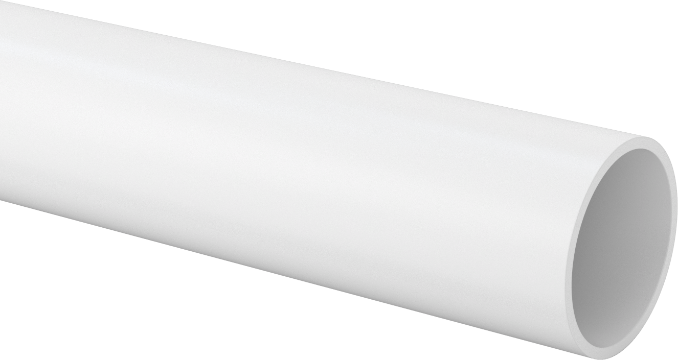 Su için Standart Cidarlı Dişsiz Sert PVC Boru, 4 Boru Boyutu, 2 Ayak Uzunluk