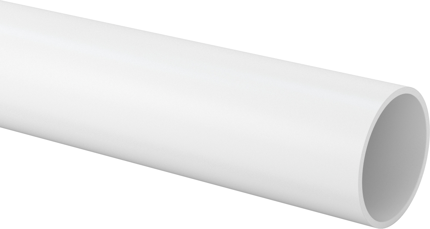 Su için Standart Cidarlı Dişsiz Sert PVC Boru, 5 Boru Boyutu, 2 Ayak Uzunluk