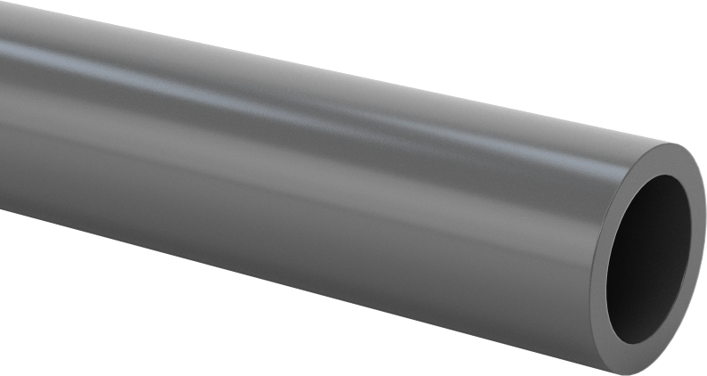 Su için Standart Cidarlı Dişsiz Sert PVC Boru, 3/8 Boru Boyutu, 10 Fit Uzunluk