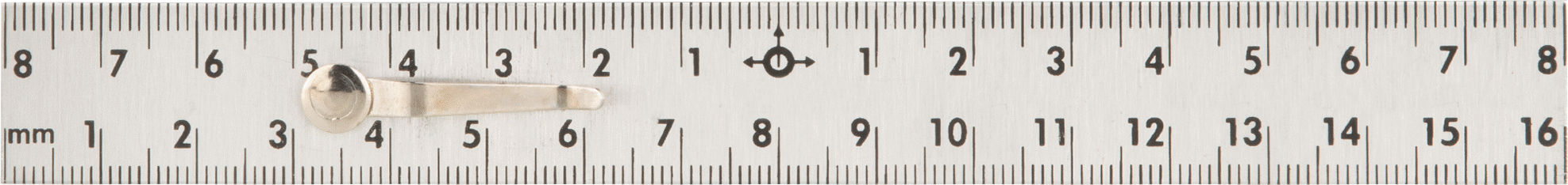 Cep Tipi Merkez Bulma Cetveli, 16 cm Uzunluk