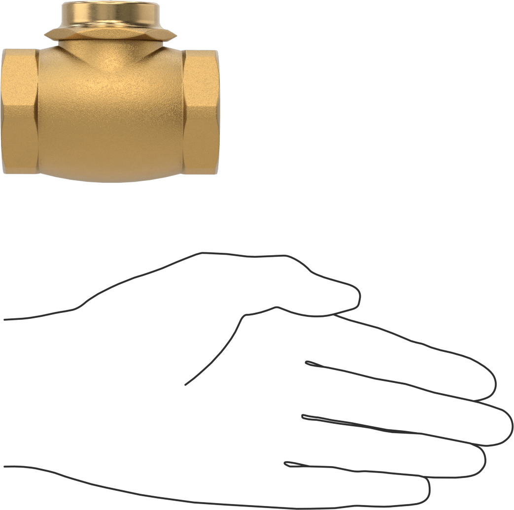 Yüksek Çevrimli Dişli Çek Valf, 1 NPT Dişi, 125 Basınç Sınıfı