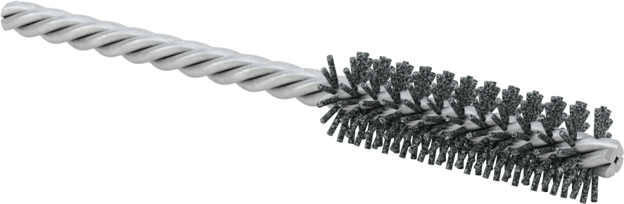 Sert Naylon Kıllı Zımpara Tüp Fırçası, 1/4" Çaplı Bükümlü Şaft, 5/8“ Çap 2” Uzunlukta Fırça