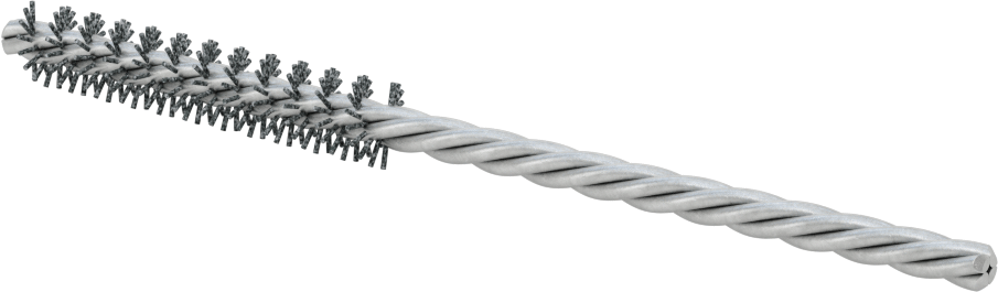 Sert Naylon Kıllı Zımpara Tüp Fırçası, 3/16" Çaplı Bükümlü Şaft, 3/8“ Çap 2” Uzunlukta Fırça, 320 Kum