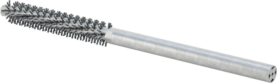 Sert Naylon Kıllı Zımpara Tüp Fırçası, 1/4" Çaplı Yuvarlak Şaft, 3/8“ Çap 2” Uzunlukta Fırça, 320 Kum