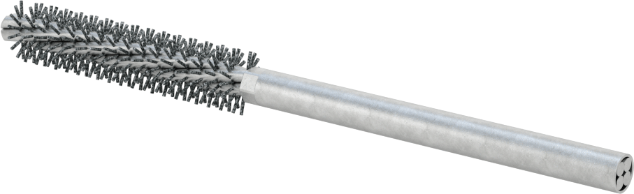 Sert Naylon Kıllı Zımpara Tüp Fırçası, 1/4" Çaplı Yuvarlak Şaft, 7/16“ Çap 2” Uzunlukta Fırça, 320 Kum