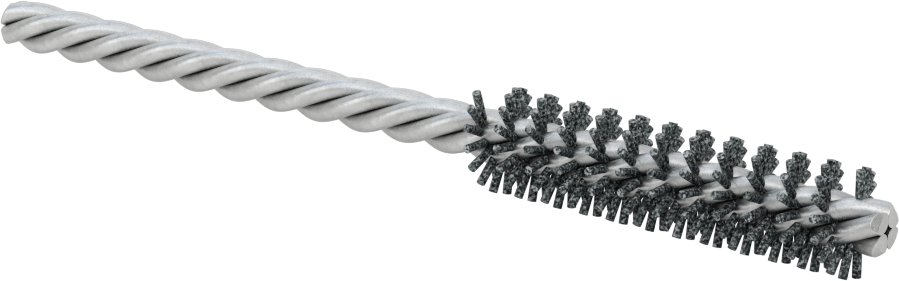 Sert Naylon Kıllı Zımpara Tüp Fırçası, 1/4" Çaplı Bükümlü Şaft, 1/2“ Çap 2” Uzunlukta Fırça, 120 Kum