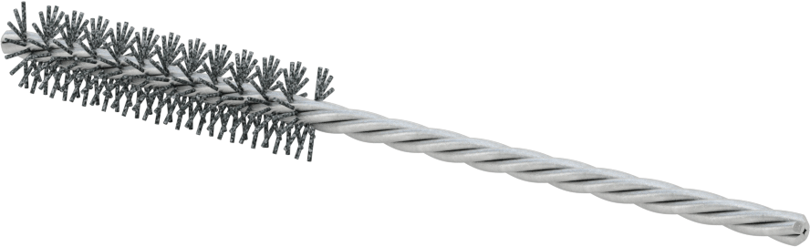 Sert Naylon Kıllı Zımpara Tüp Fırçası, 5/32" Çaplı Bükülmüş Şaft, 1/2“ Çap 2” Uzunlukta Fırça, 320 Kum