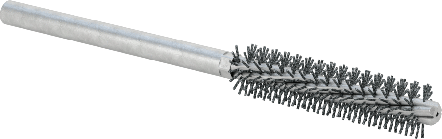 Sert Naylon Kıllı Zımpara Tüp Fırçası, 1/4" Çaplı Yuvarlak Şaft, 1/2“ Çap 2” Uzunlukta Fırça, 320 Kum