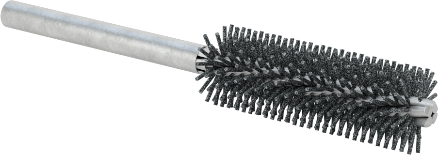 Sert Naylon Kıllı Zımpara Tüp Fırçası, 5/16" Çaplı Yuvarlak Şaft, 7/8“ Çaplı 2-1/2” Uzunlukta Fırça