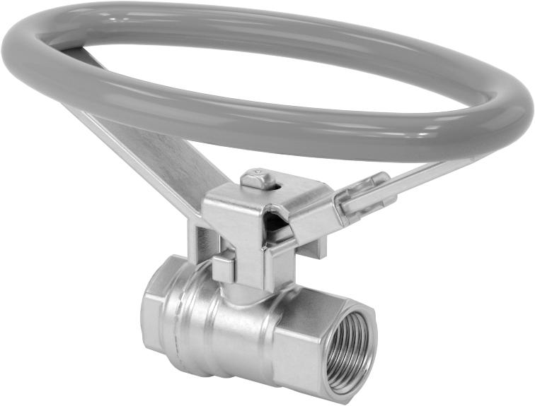 Kilitlenebilir Oval Saplı Pirinç Açma/Kapama Vanası, 3/8 NPT Dişi