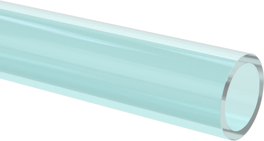 Su için Standart Cidarlı Şeffaf Mavi Sert PVC Boru, Dişsiz, 3/4 Boru Boyutu, 4 Fit Uzunluk