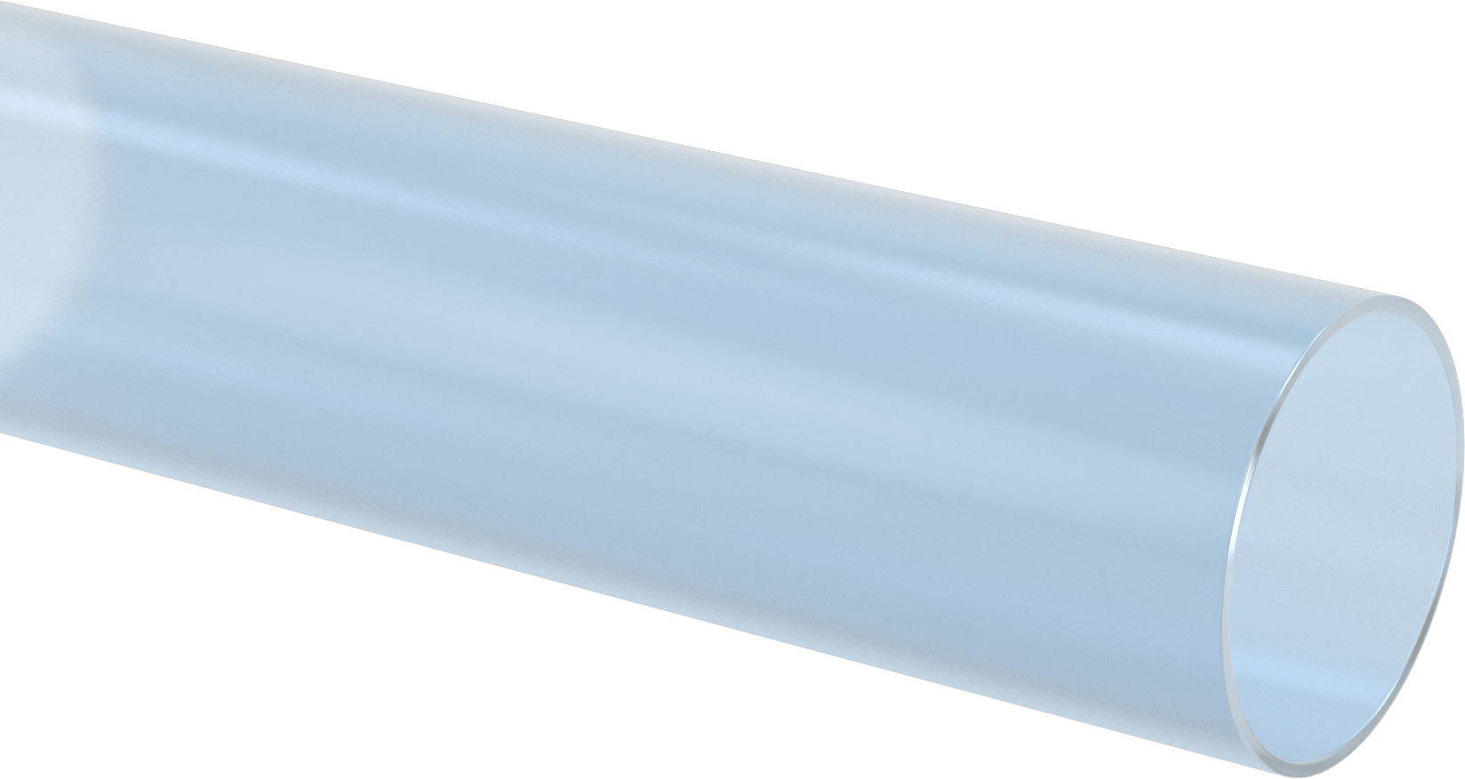 Su için Standart Cidarlı Şeffaf Mavi Sert PVC Boru, Dişsiz, 12 Boru Boyutu, 4 Fit Uzunluk