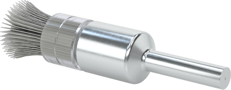 Dar Alanlar için Şaftlı Uç Fırçası, Uzun Ömürlü, 1/2“ Çaplı, 0,01” Çaplı Çelik Kıllar