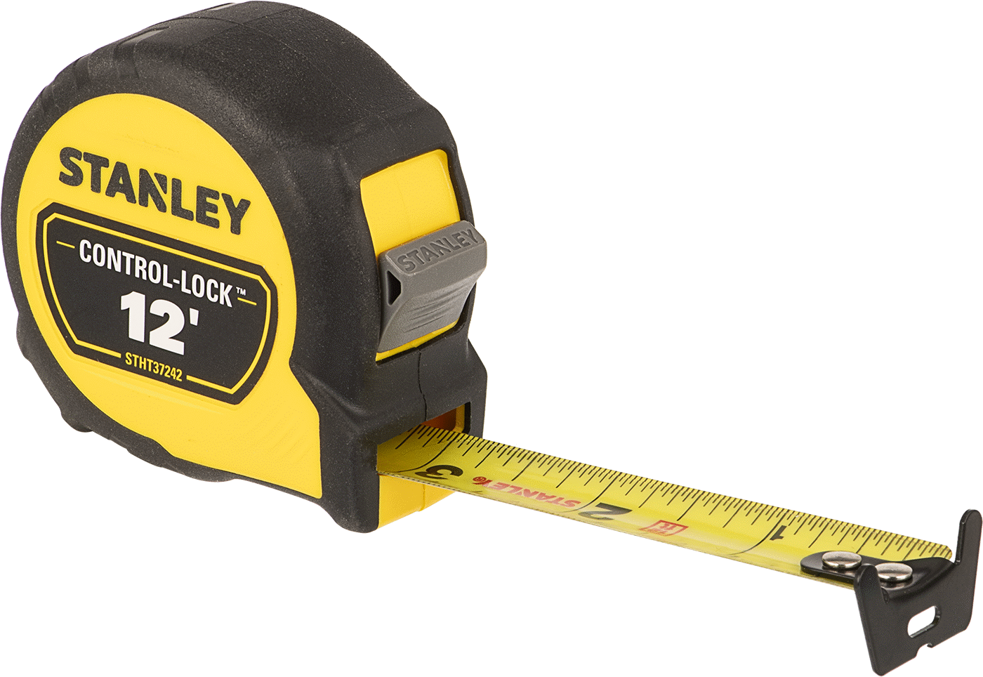 Stanley Control-Lock Şerit Metre, Model Numarası 37-242, 12 Fit Uzunluk
