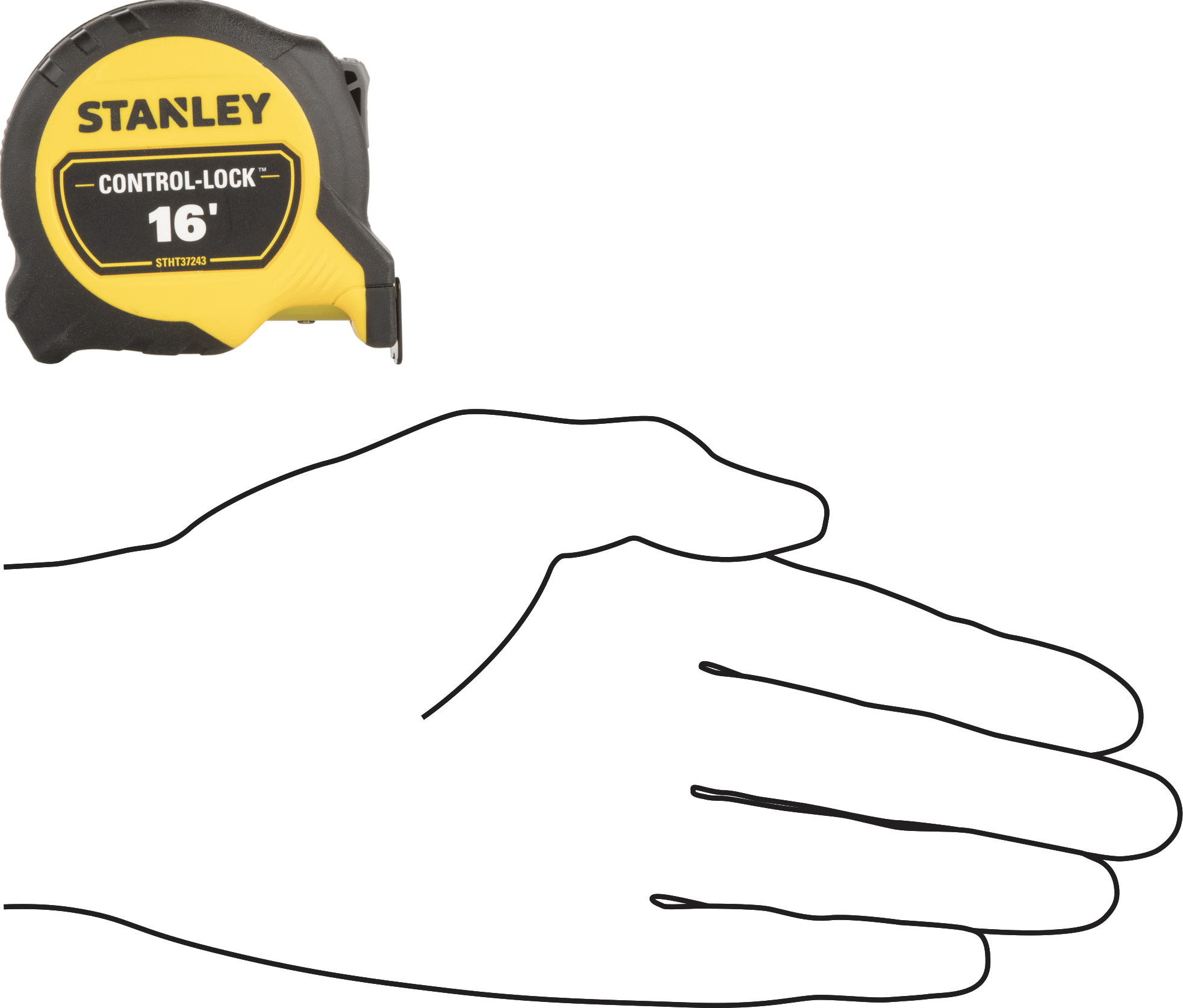 Stanley Control-Lock Şerit Metre, Model Numarası 37-243, 16 Fit Uzunluk