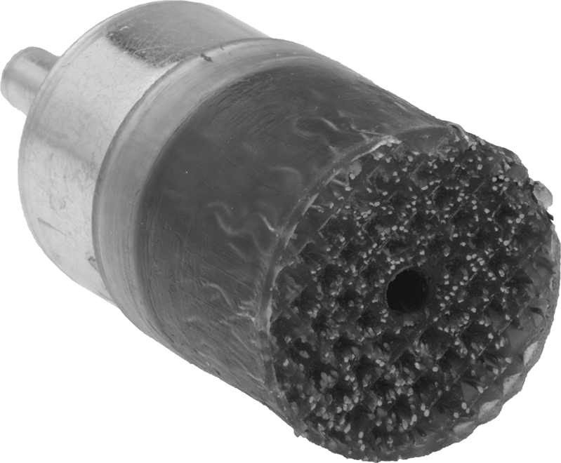 Uzun Ömürlü Güçlü Temizleme Fincan Fırçası, Dar Alanlar için Şaftlı, 1/2" Çap, Çelik Kıllar