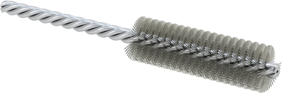 Boru Fırçası, Ağır Temizlik, 1/4" Çaplı Bükümlü Şaft, 3/4 inç Çap, Çelik