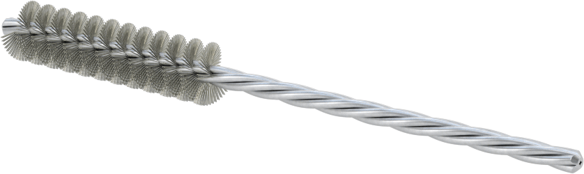 Boru Fırçası, Ağır Temizlik, 1/8" Çaplı Bükümlü Şaft, 3/8" Çap, Çelik