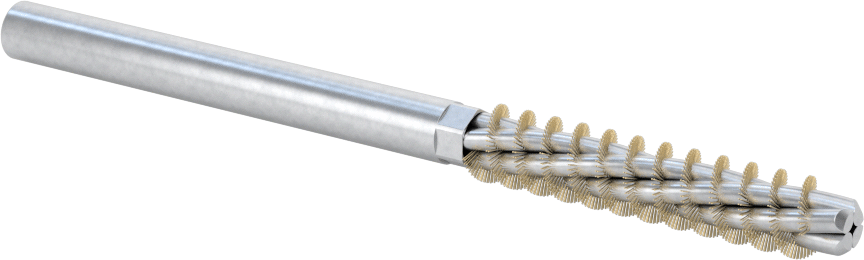 Boru Fırçası, Çizilmeye Dayanıklı, 1/4" Yuvarlak Şaft, 5/16“ Çap x 1-1/2” Uzunluk